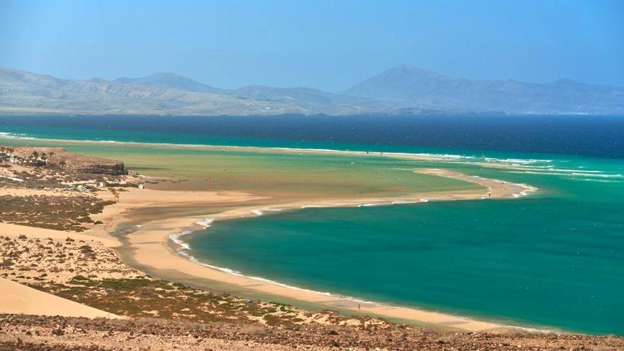 Playa de Sotavento, en el sur de Fuerteventura.