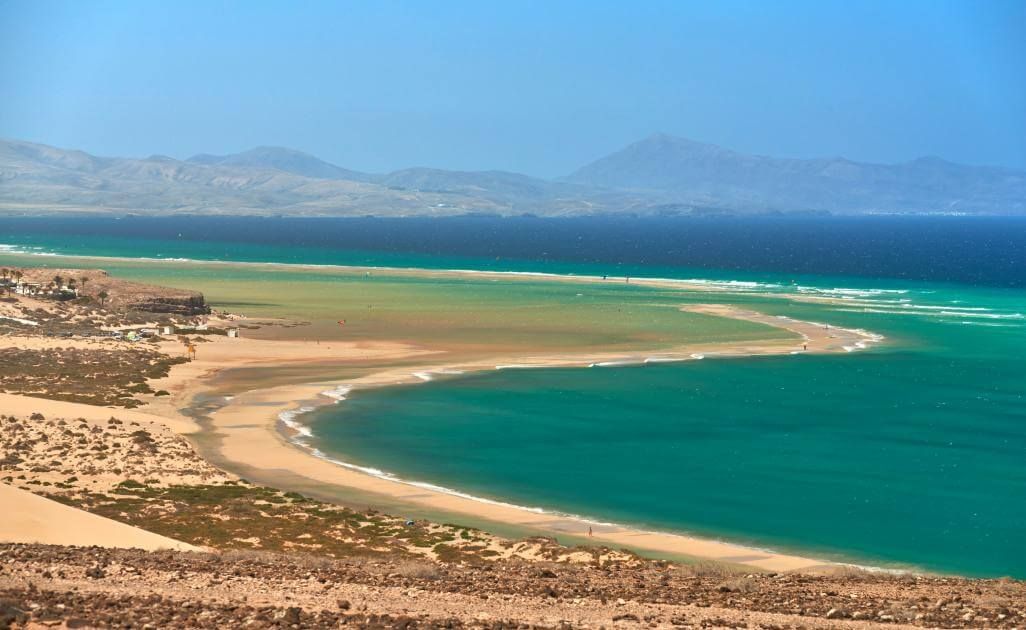 Playa de Sotavento, en el sur de Fuerteventura.