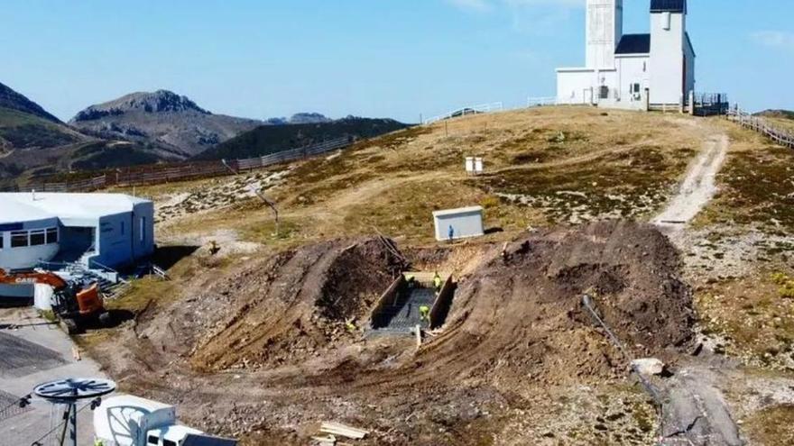 Obras en la zona alta de la estación de esquí de Valgrande-Pajares