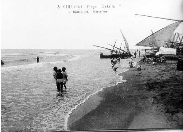 Postal sorollista de la playa de Cullera.jpg