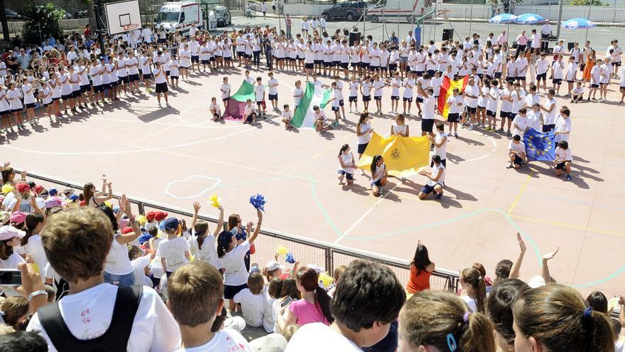 Imagen de una edición anterior de la Deportiada que organiza cada año el Colegio Cerrado de Calderón.