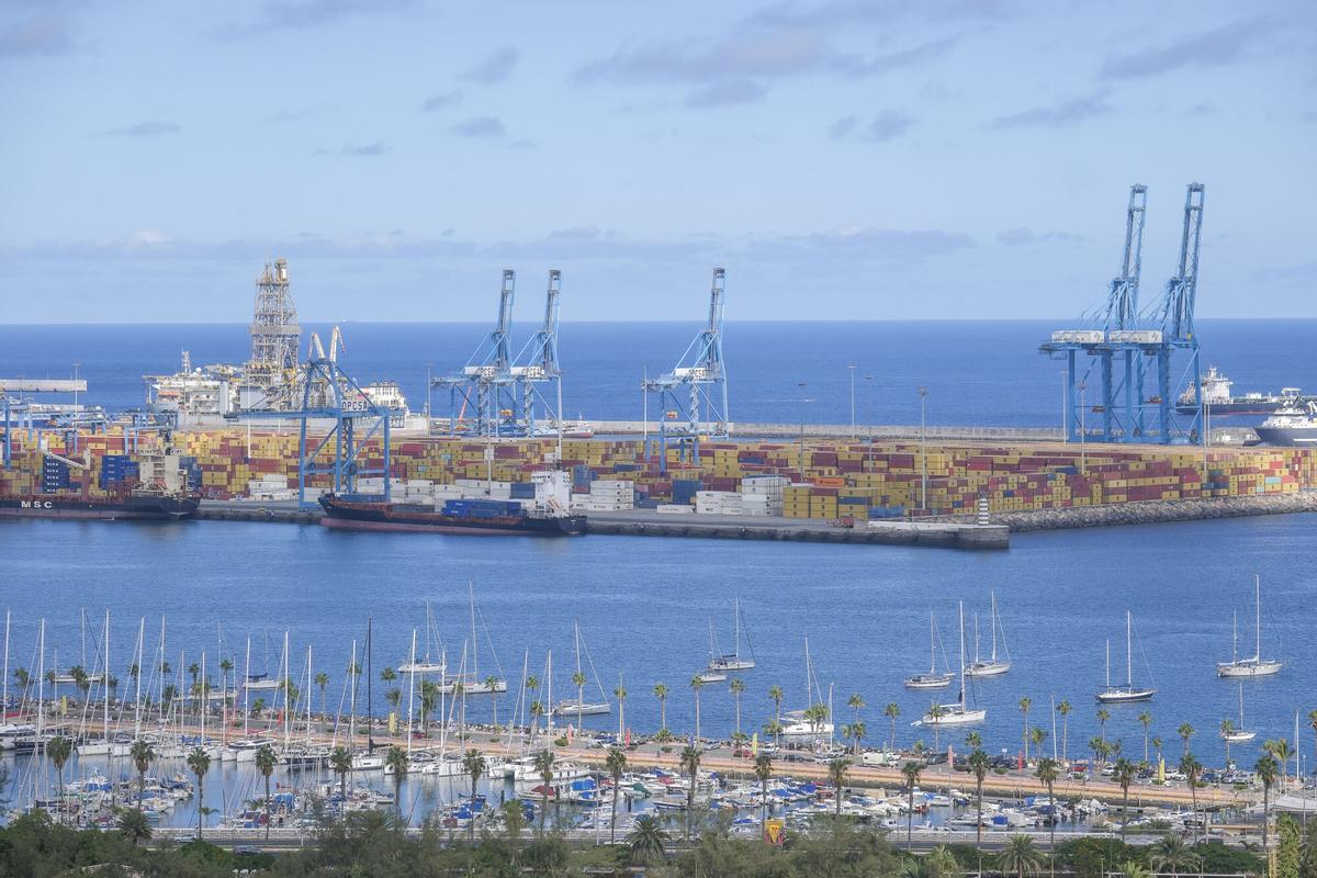 Terminal de contenedores de Opcsa en el Puerto de Las Palmas