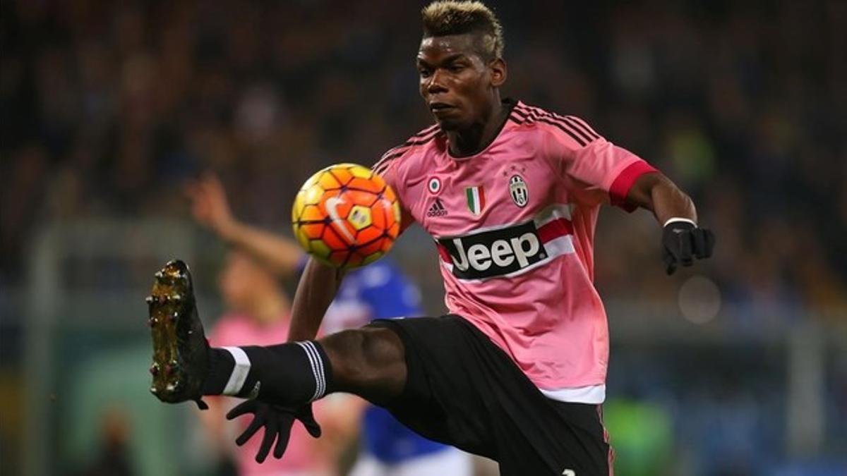 Pogba, en un partido entre el Juventus y el Sampdoira