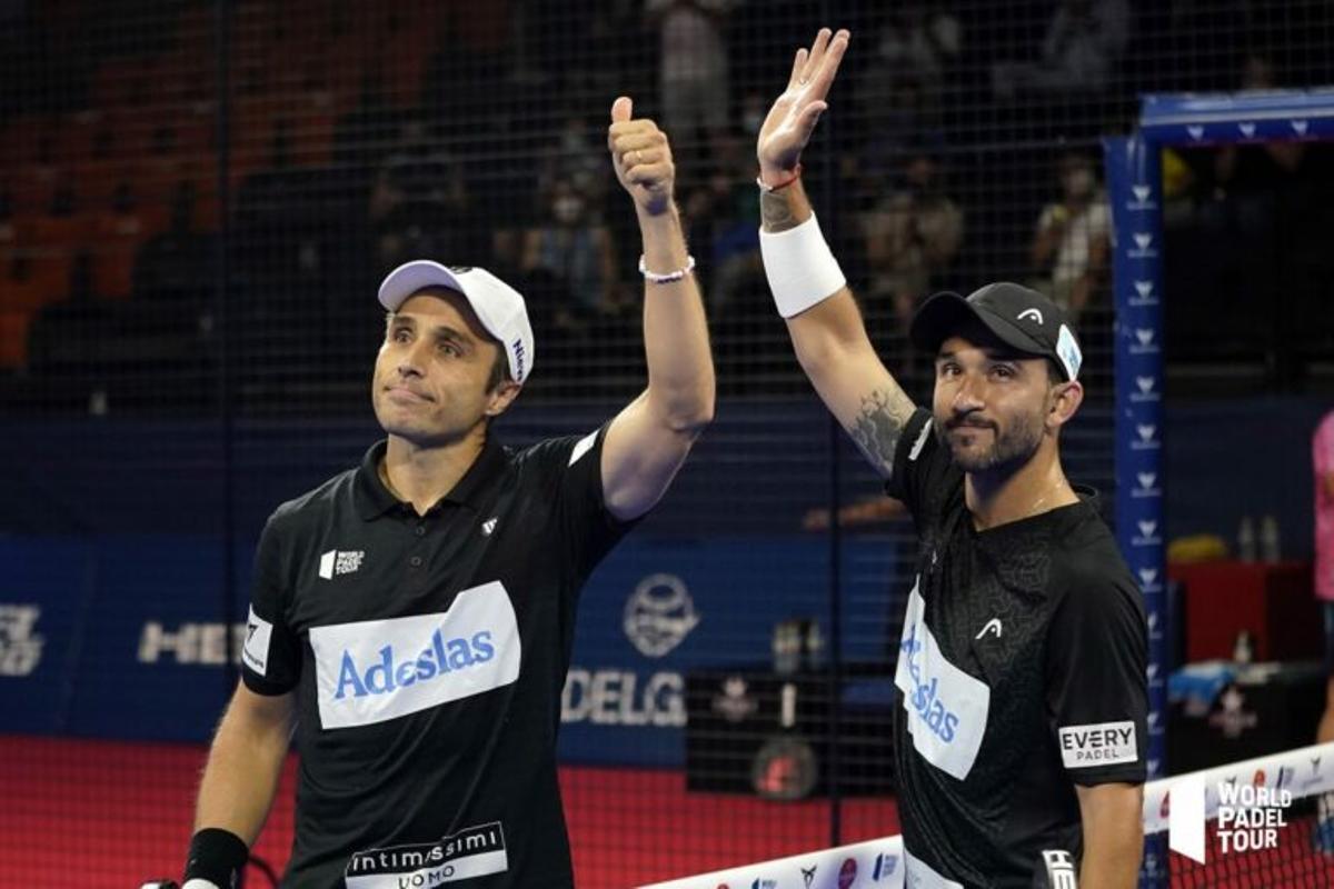 Fernando Belasteguin y Sanyo Gutiérrez cuando formaron pareja