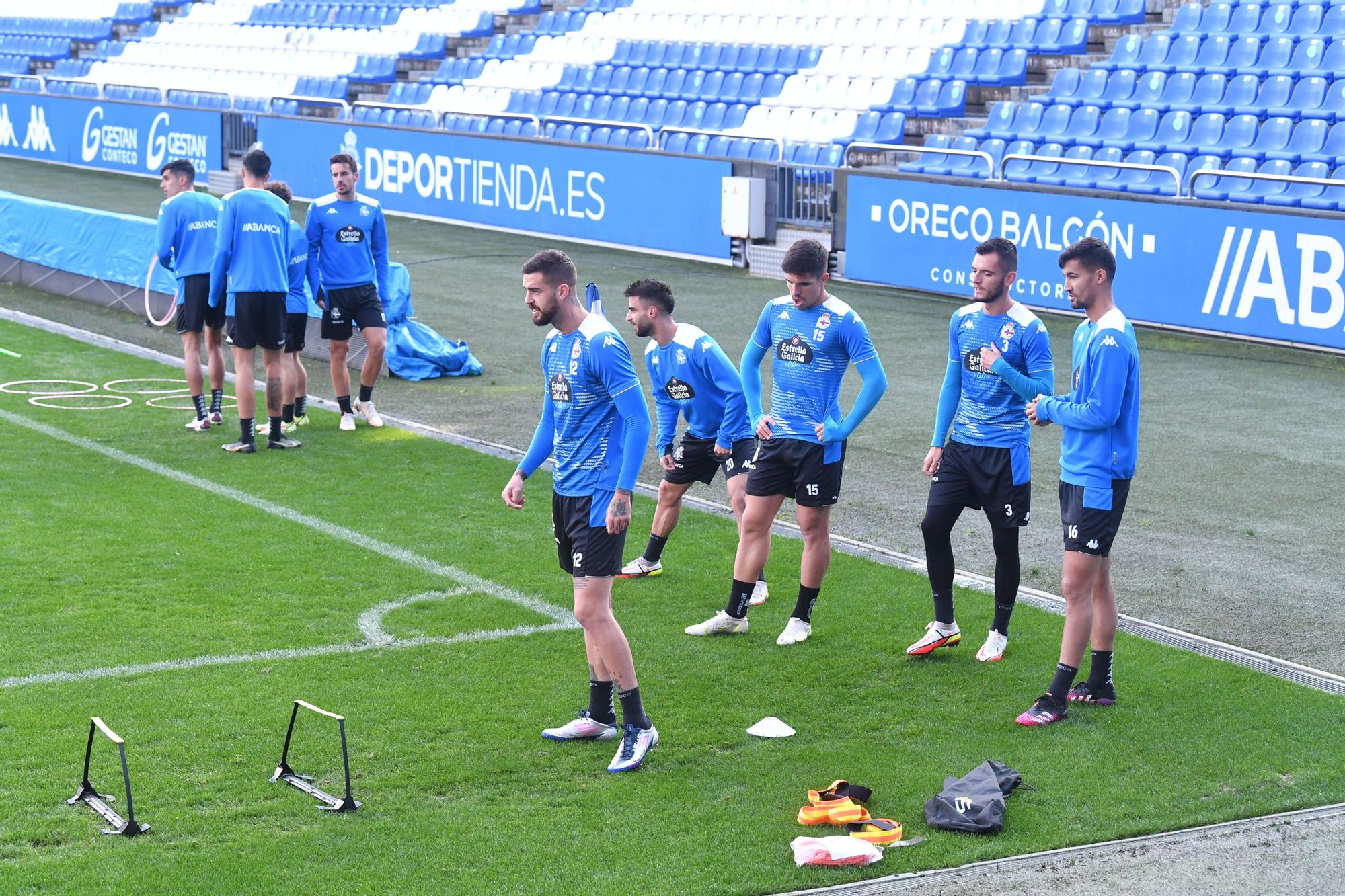 El Dépor prepara en Riazor su visita a Las Gaunas