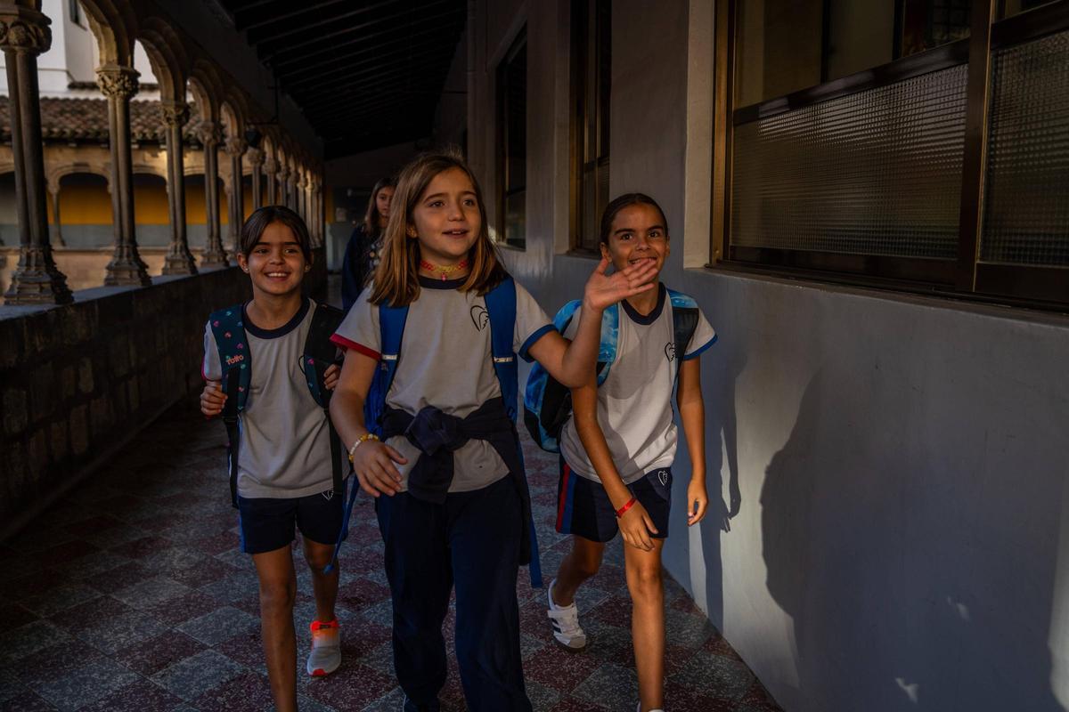 Vuelta al cole en la Escola Pia Sant Miquel de Barcelona