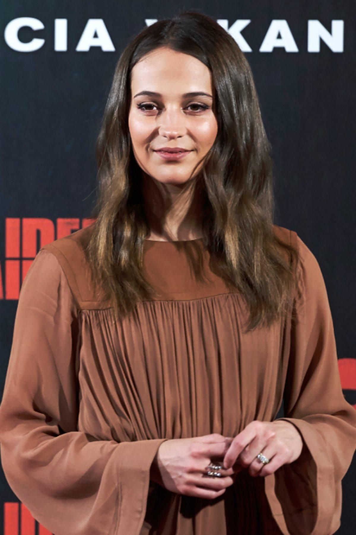 La actriz Alicia Vikander, en el estreno de 'Tomb Rider' en España