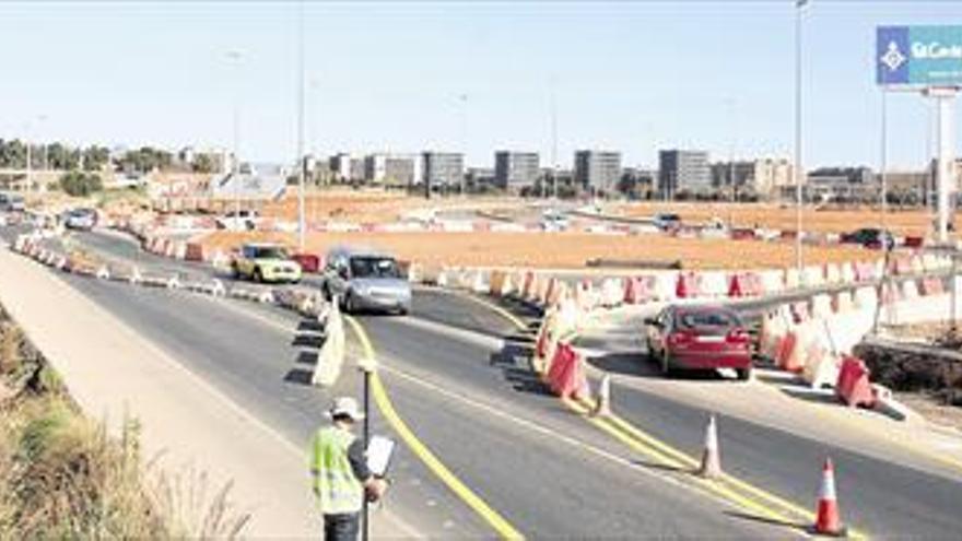 Una macrorrotonda en Estepark modifica el acceso sur a Castellón