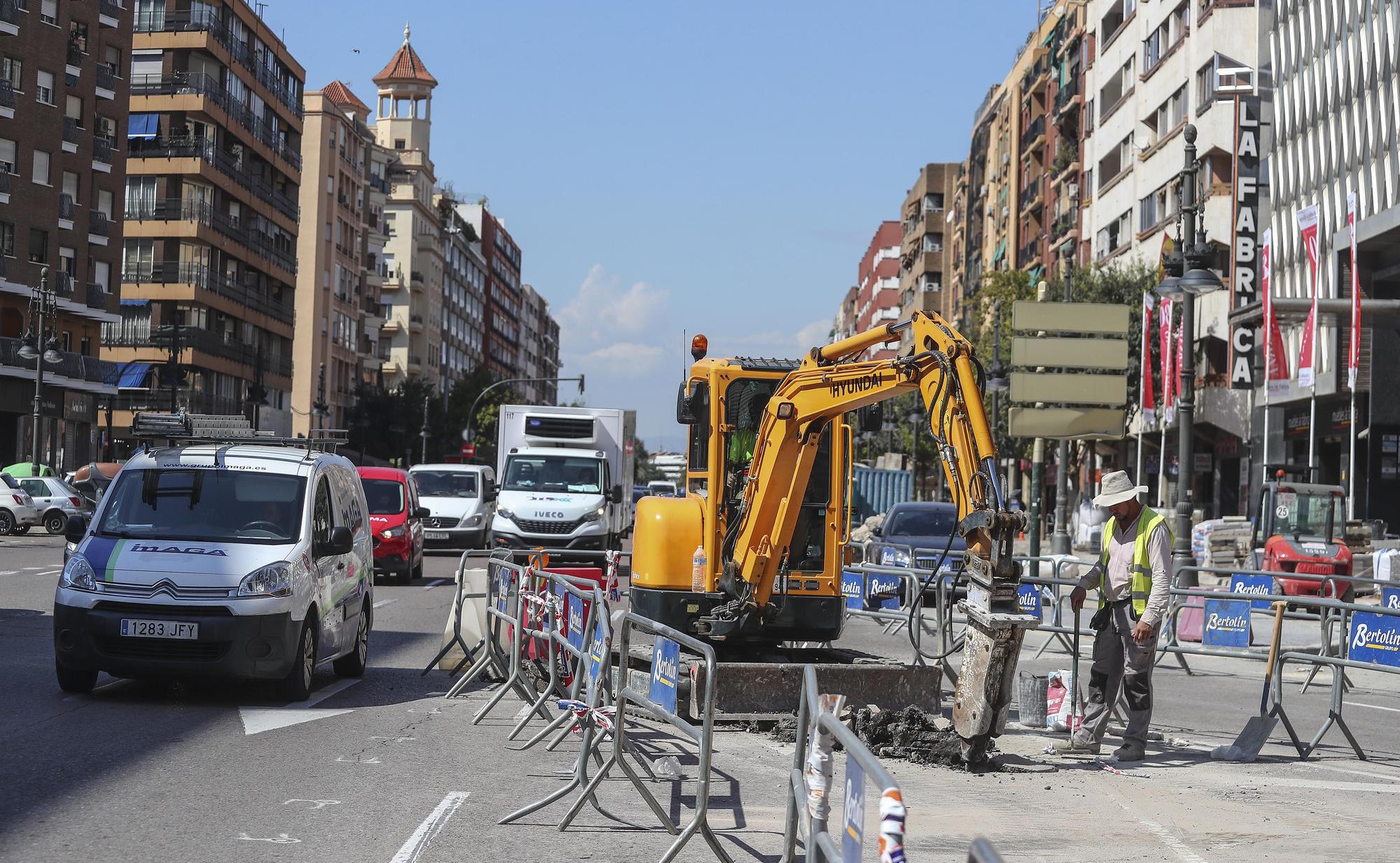 Así van las obras del carril bici de la Avenida del Cid