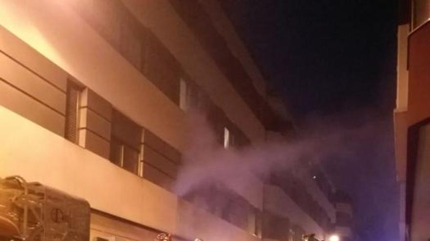 Incendio en la calle Valencia de la capital grancanaria