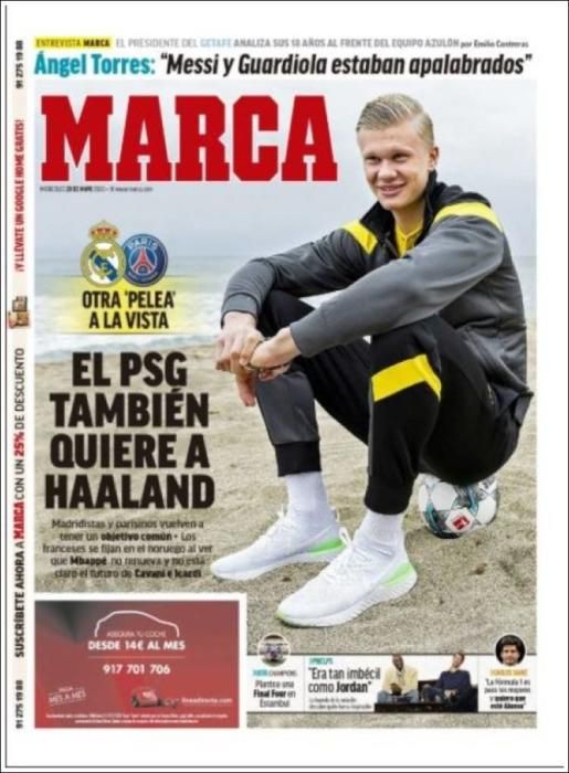 Portada MARCA miércoles 20 mayo 2020