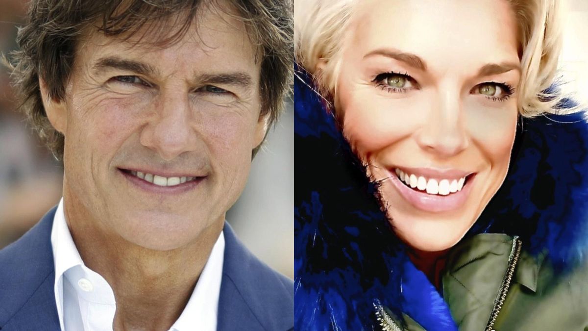 Tom Cruise y Hannah Waddingham.