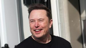 US tech entrepreneur Elon Musk visits Tesla factory in Gruenheide