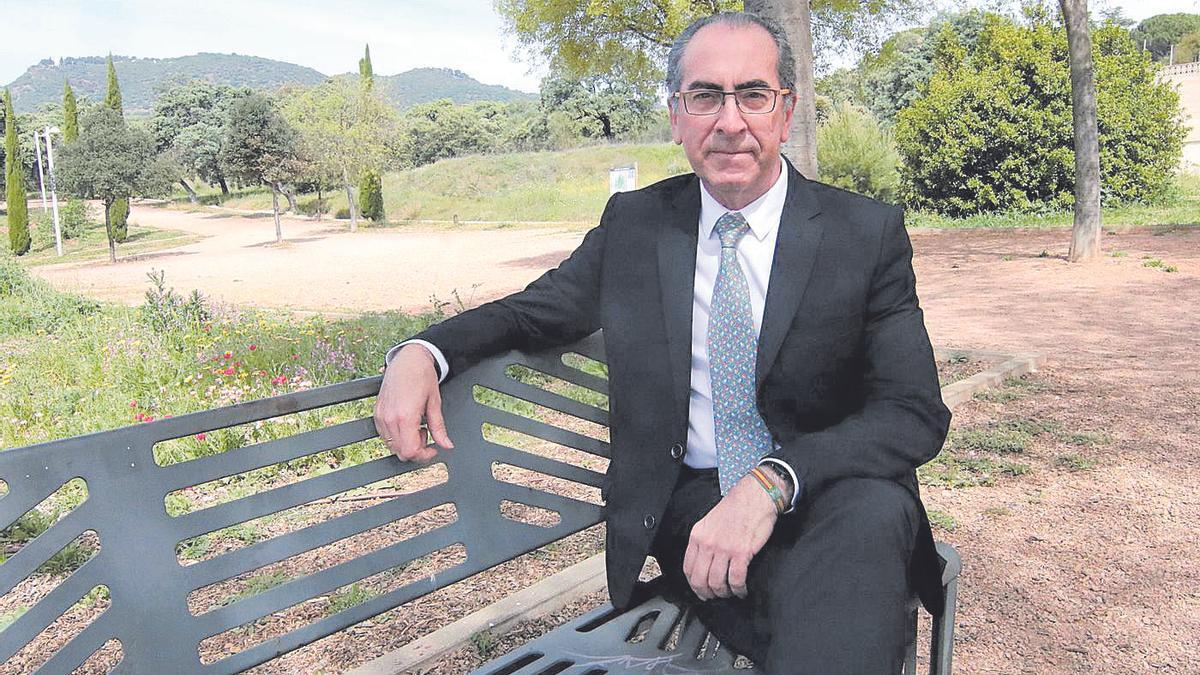 El delegado de Sostenibilidad y Medio Ambiente, Antonio Álvarez, en el parque del Patriarca.