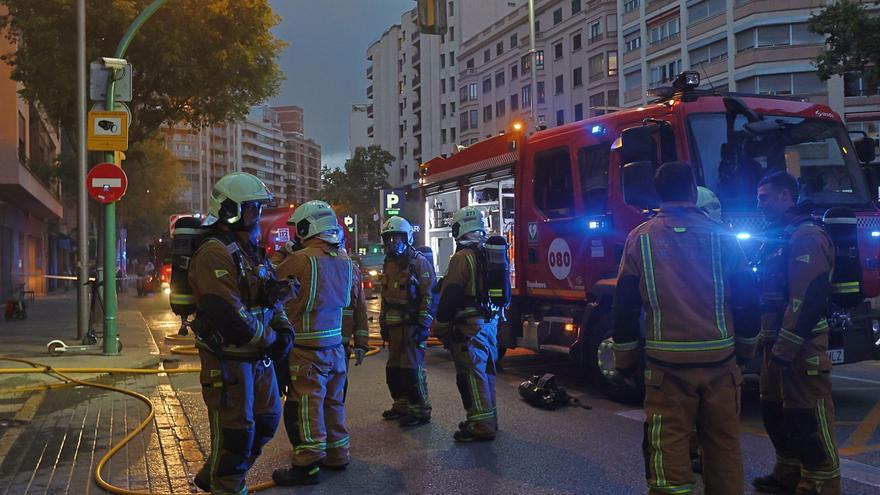 Incendio en la Casa Gallega de las Avenidas de Palma