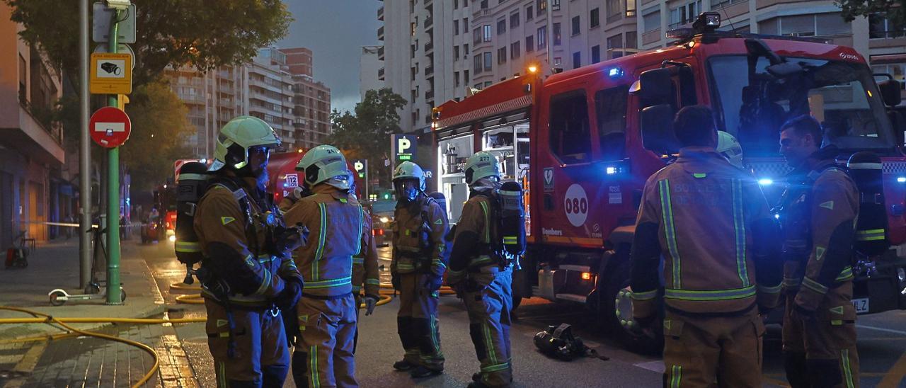 Incendio en la Casa Gallega de las Avenidas de Palma