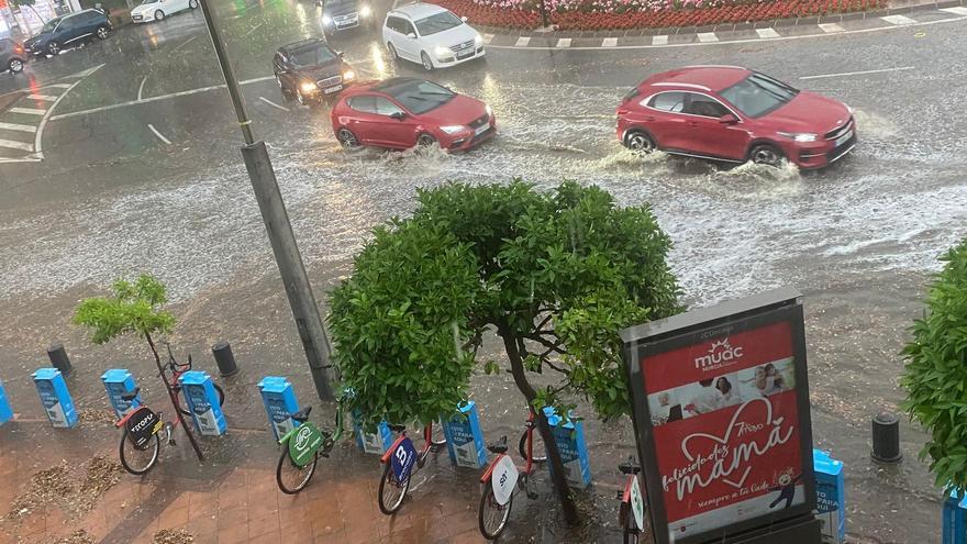 La Aemet centra el foco de tormenta en el Noroeste después del diluvio del sábado en Murcia