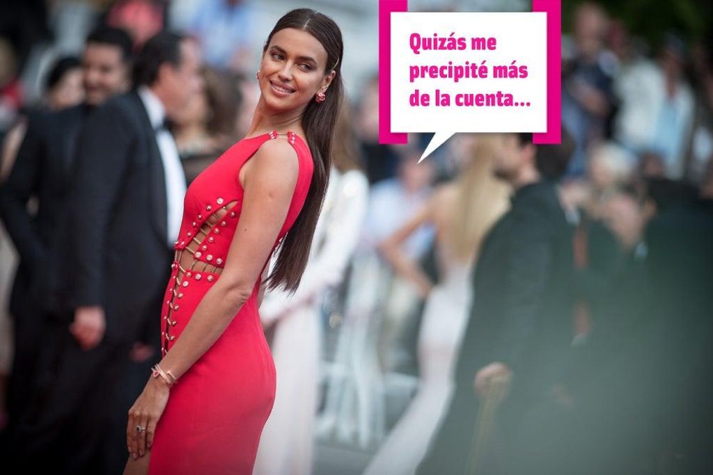 Irina con larga melena durante el Festival de Cannes