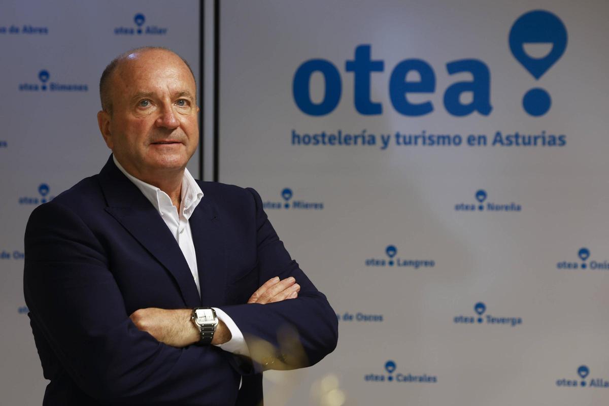 Javier Martínez, en la sede de Otea en Gijón.