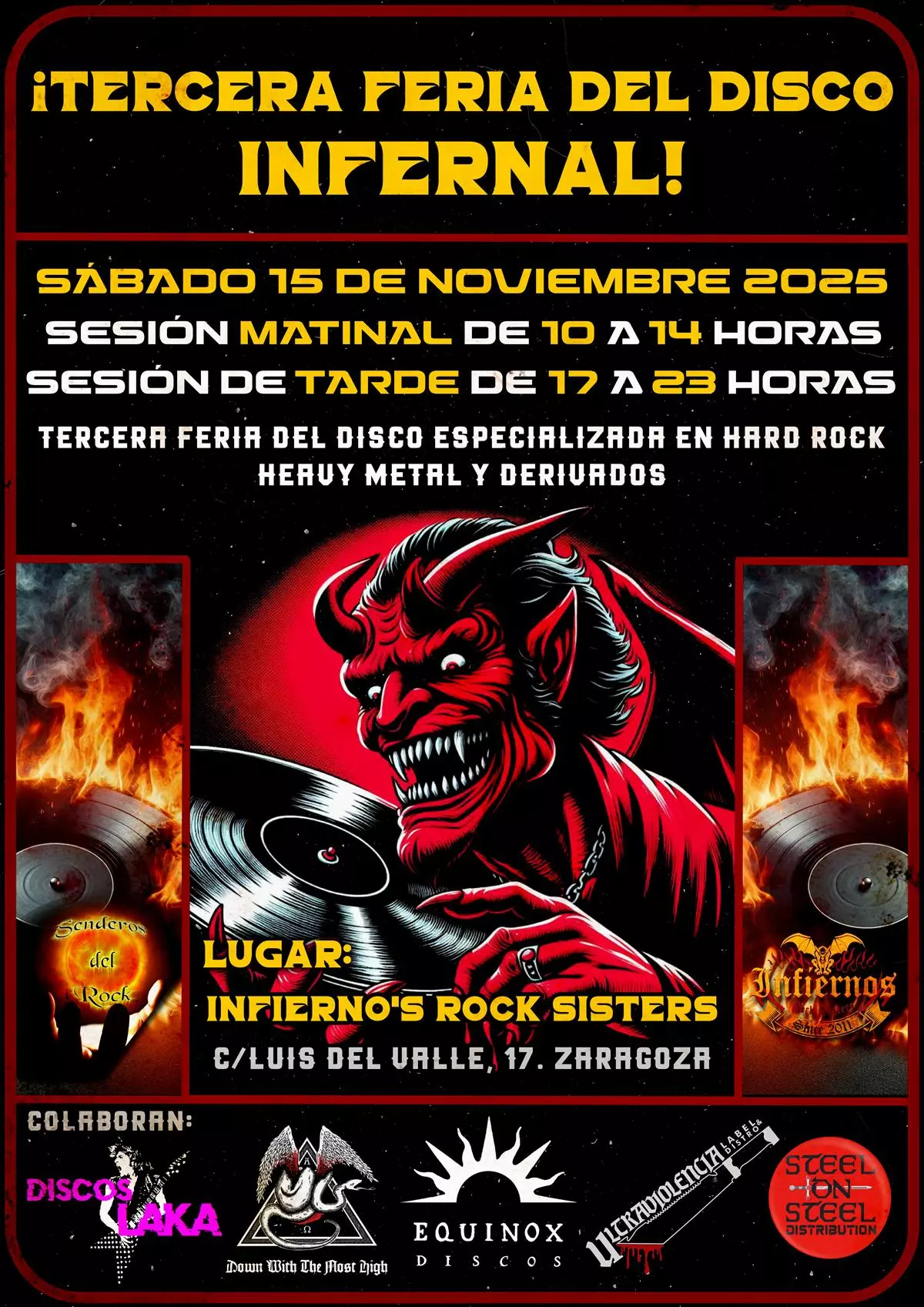 Feria del Disco Infernal: Zaragoza se convierte este sábado en la capital del metal