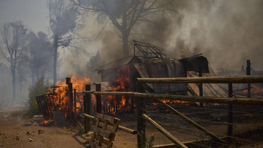 Una revifada prop de Mas Ambrós a Calonge manté en alerta els Bombers a les Gavarres