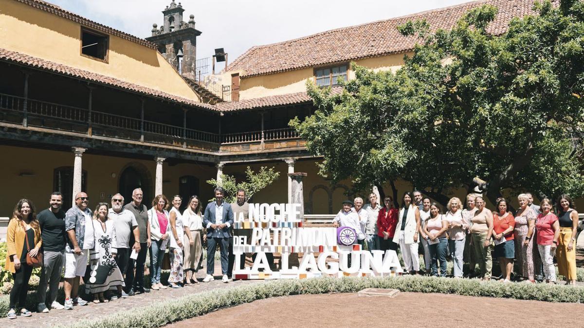 Presentación ayer de los actos de la Noche del Patrimonio, que se celebrará el sábado día 17 .