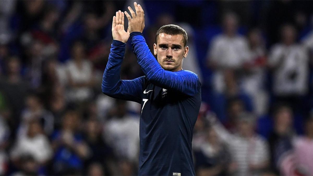 Antoine Griezmann, delantero del Atlético de Madrid, tras un amistoso de la selección de Francia