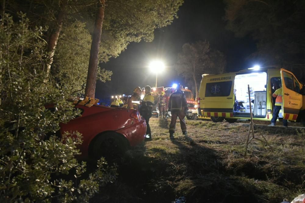 Accident de trànsit a la B-431, a Artés