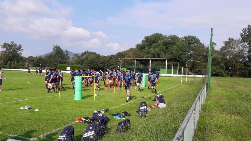 El Agen, de la Primera División francesa de rugby, en La Fresneda