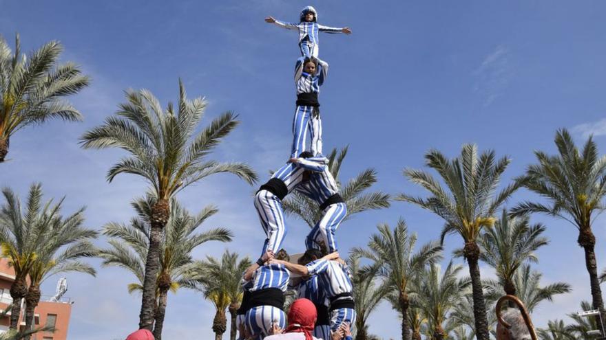 Exhibició de gran nivell en la VIII Trobada de Muixerangues de Castelló