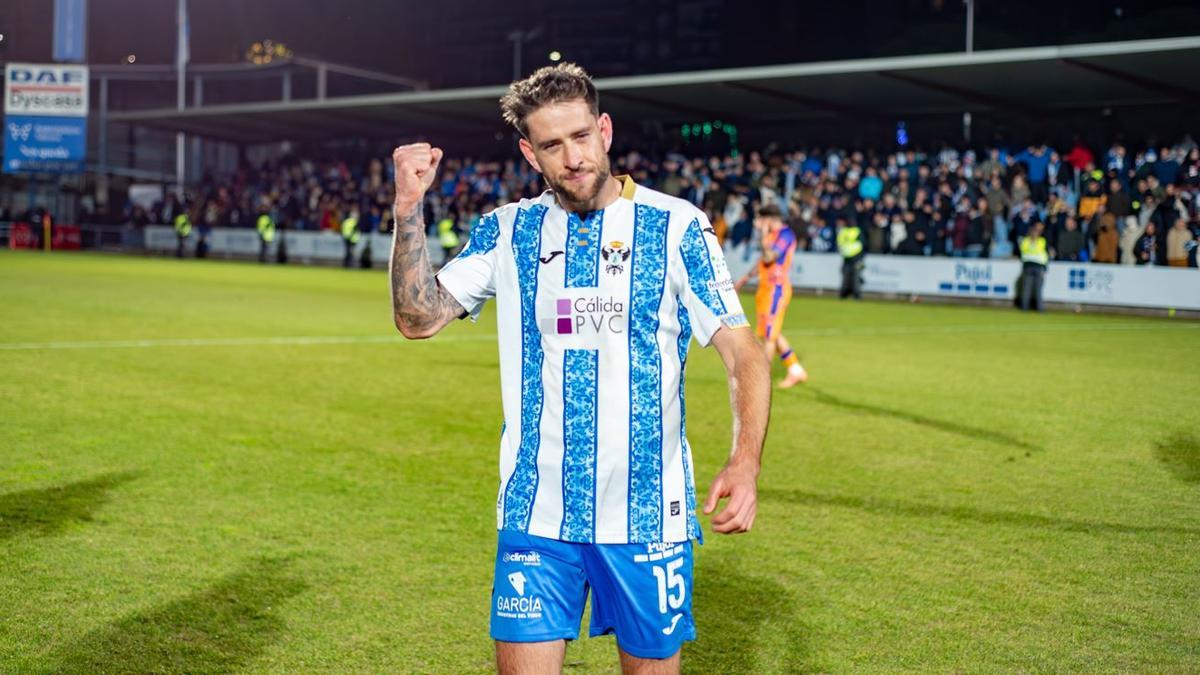 Nahuel Arroyo, en un partit d’aquest curs amb el Talavera de la Reina.