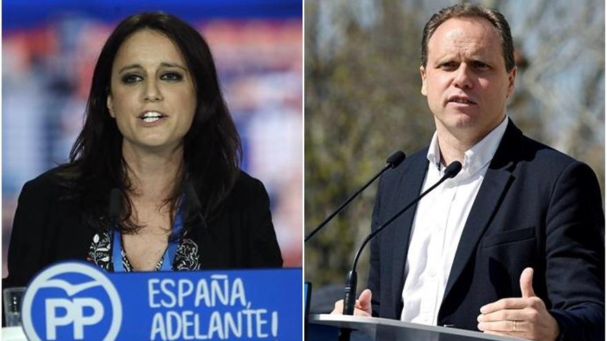 Andrea Levy y David Lacalle.