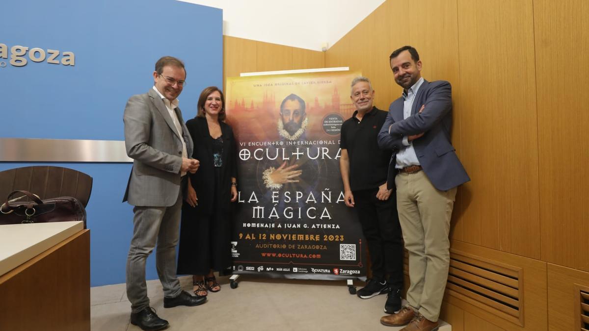 Presentación de la sexta edición de Ocultura, este miércoles, en el Ayuntamiento de Zaragoza