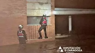 Rescatadas 19 personas atrapadas en Azuara y Letux por las lluvias torrenciales