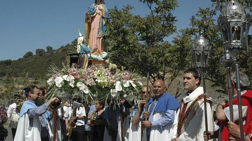 Romeros en la fiesta de la Riberiña del año pasado.