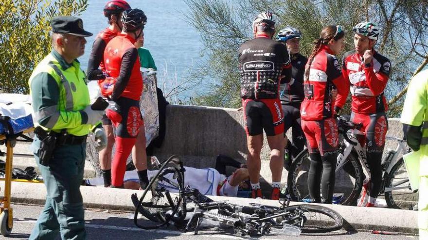 Una ruta de bicicletas con historial negro