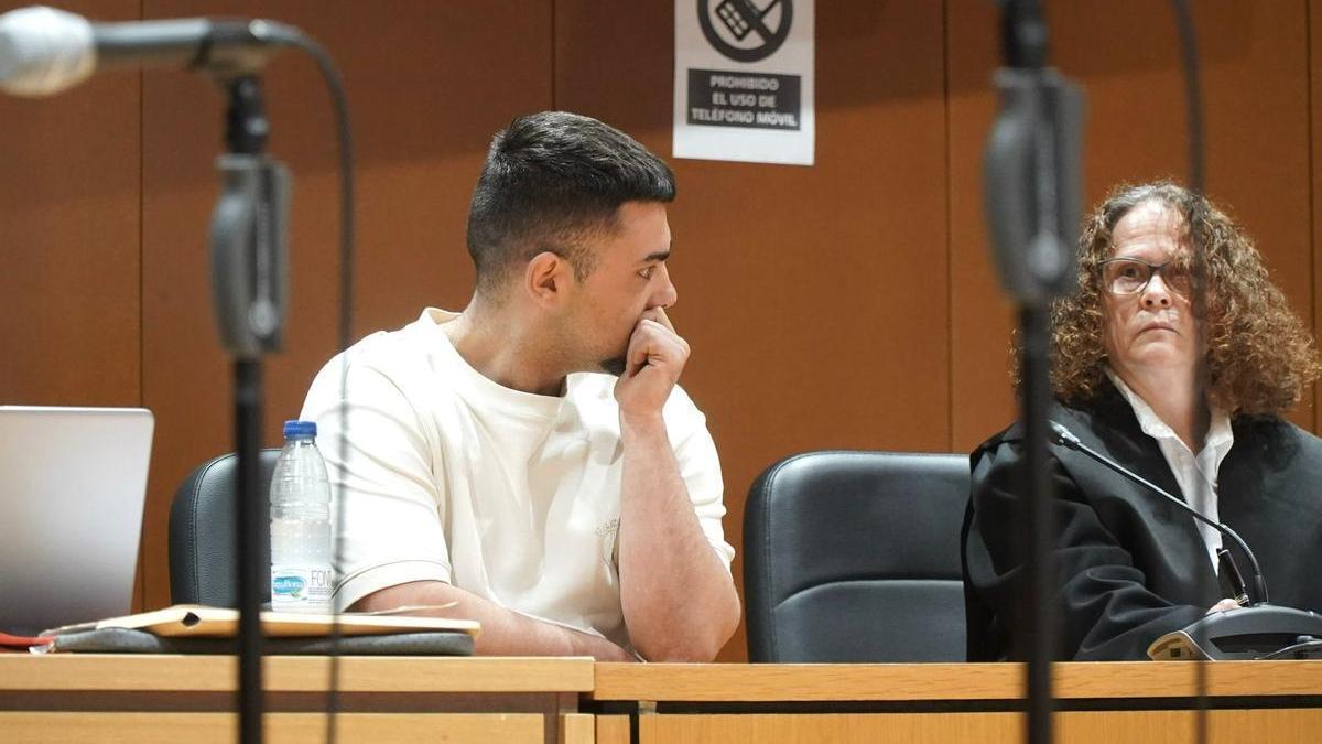 El autor confeso de la muerte de Yoel Quispe en el juicio este jueves.