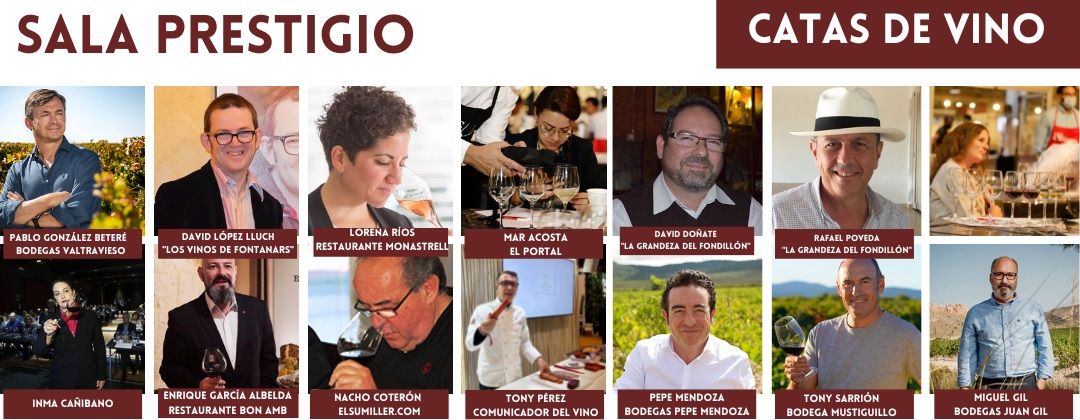 Profesionales que estarán presentes en la sala Prestigio de Alicante Gastronómica.