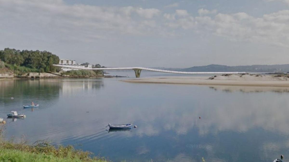 Imagen virtual de la pasarela de Oza a Santa Cristina. |   // LA OPINIÓN