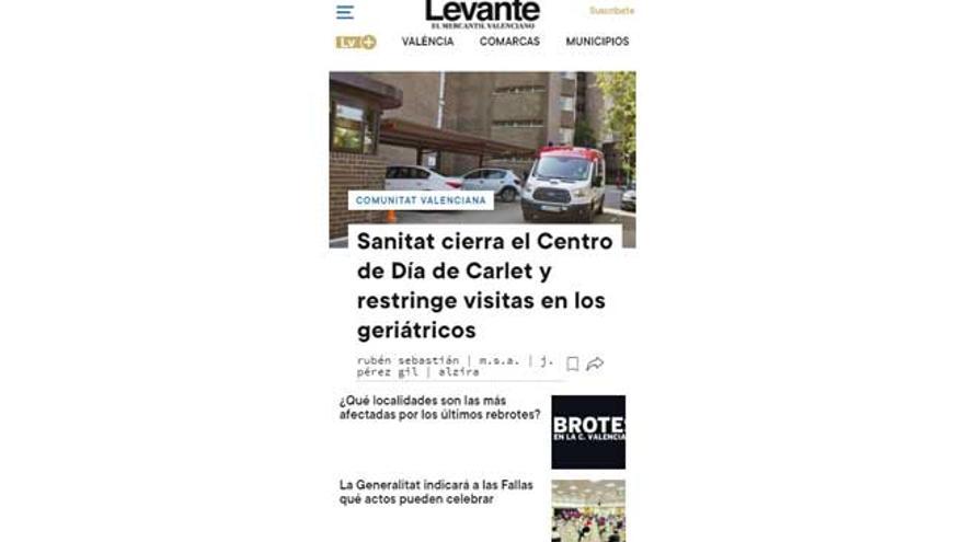 Nuevo diseño de levante-emv.com