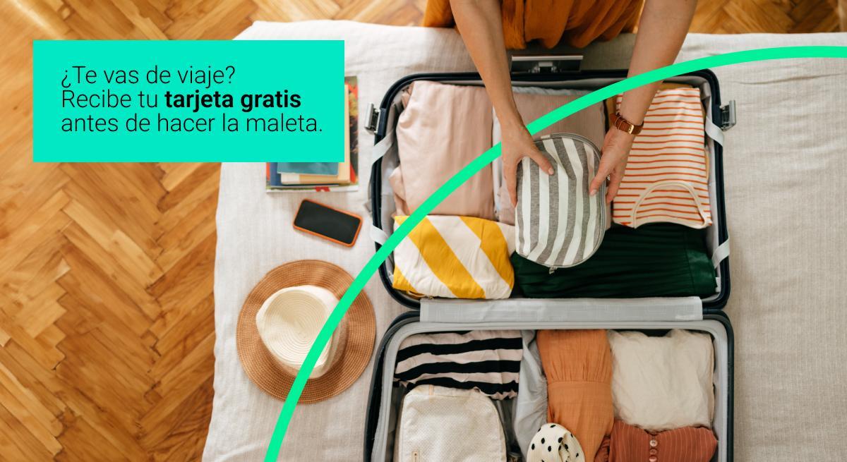 Recibirás tu tarjeta imagin antes de hacer las maletas