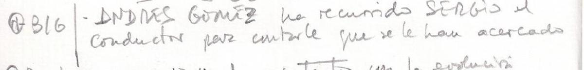 Anotación de Villarejo sobre la Kitchen el 18 de julio de 2013