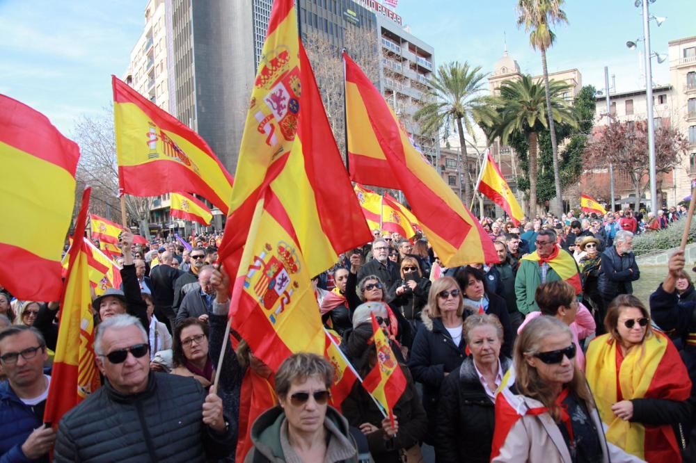 Cerca de 500 personas se manifiestan en Palma contra las políticas de Pedro Sánchez