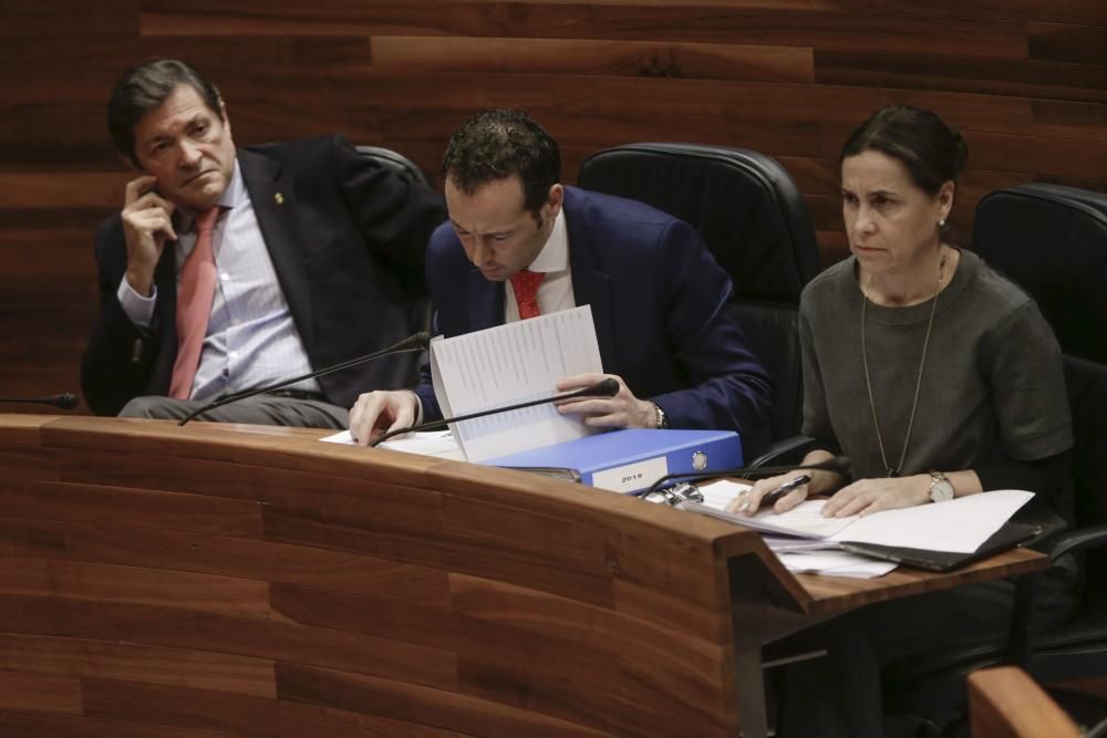 Debate en la Junta sobre los presupuestos asturianos