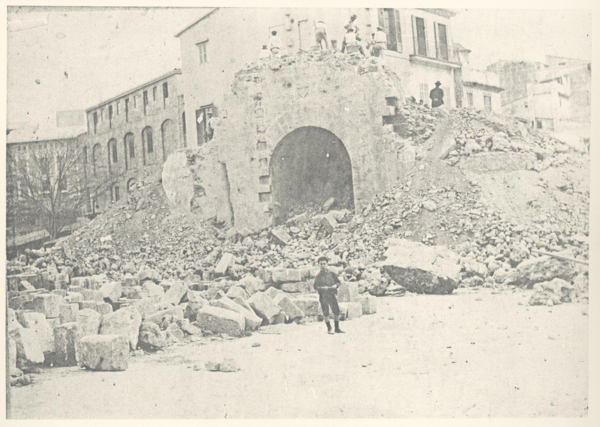 Porta Santa Margalida - Destrucciones - Año 1909