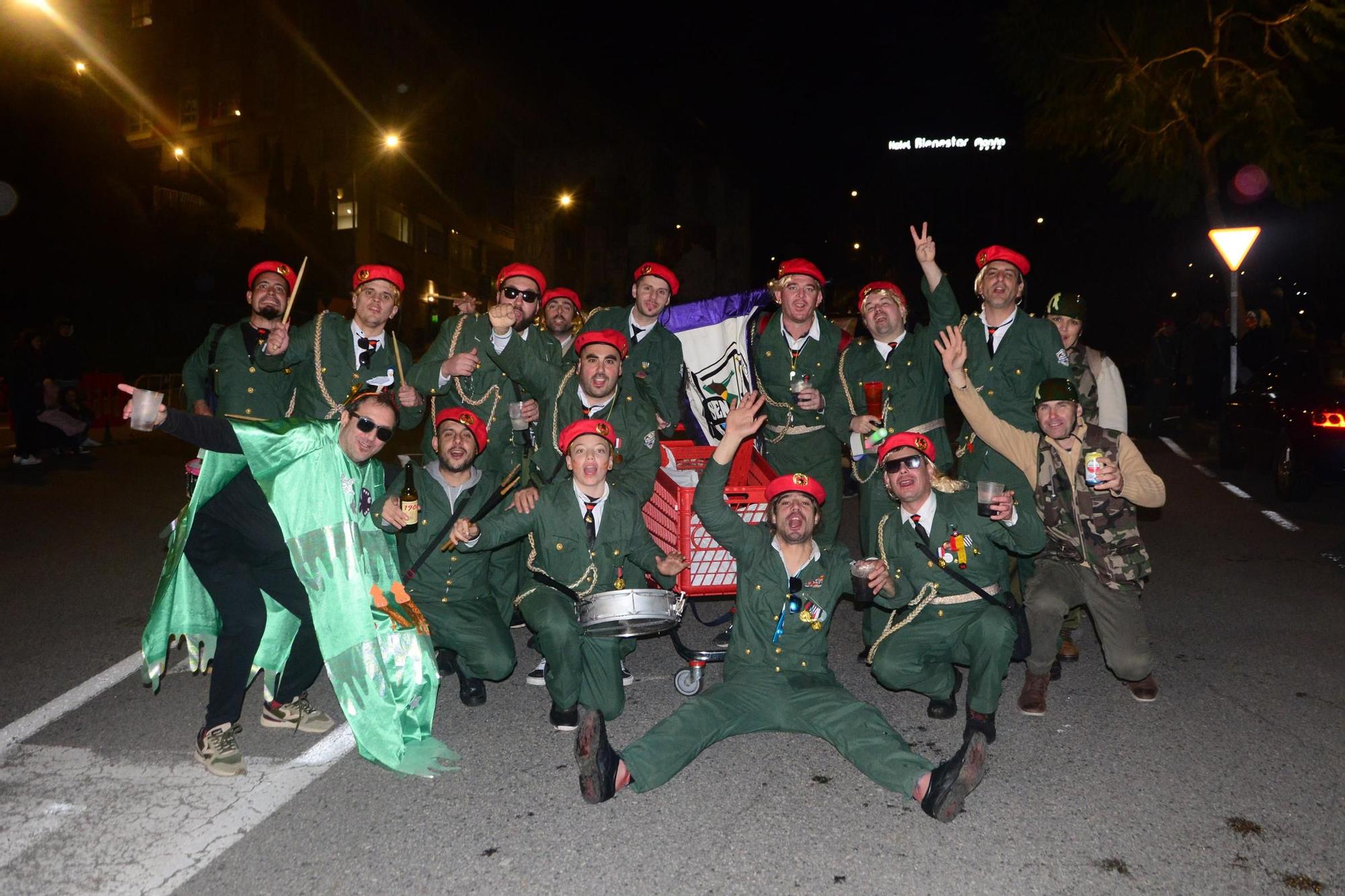 El Enterro da Sardiña nocturno en Moaña