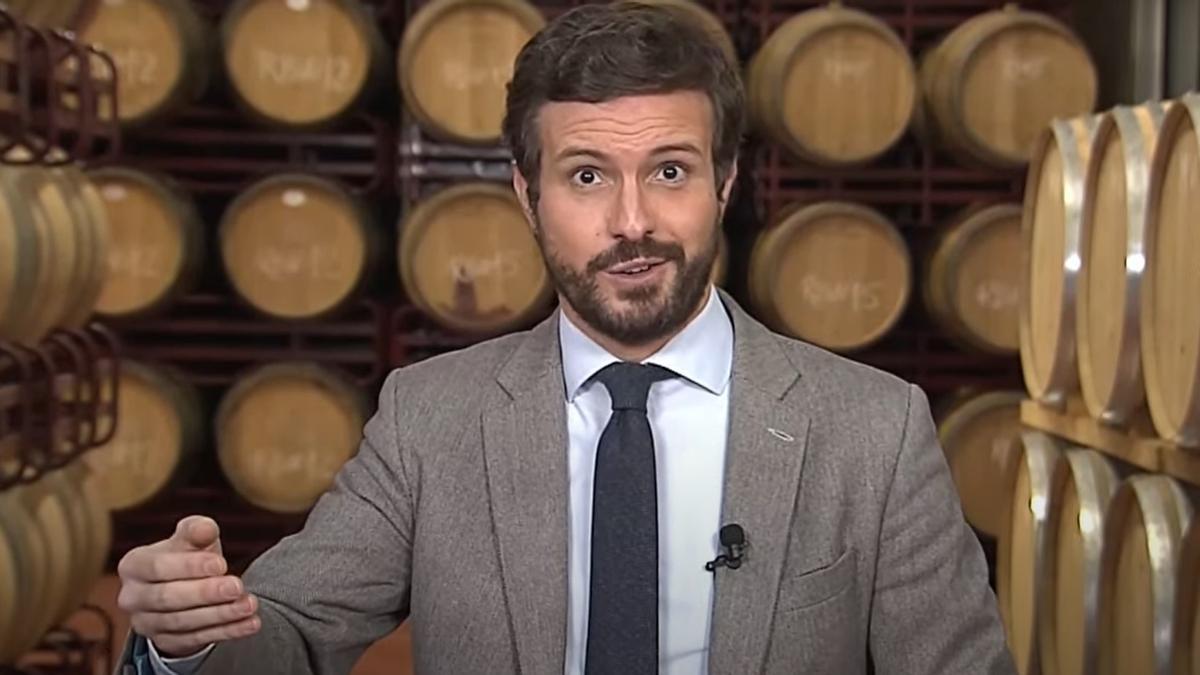 Pablo Casado, en Covitoro.