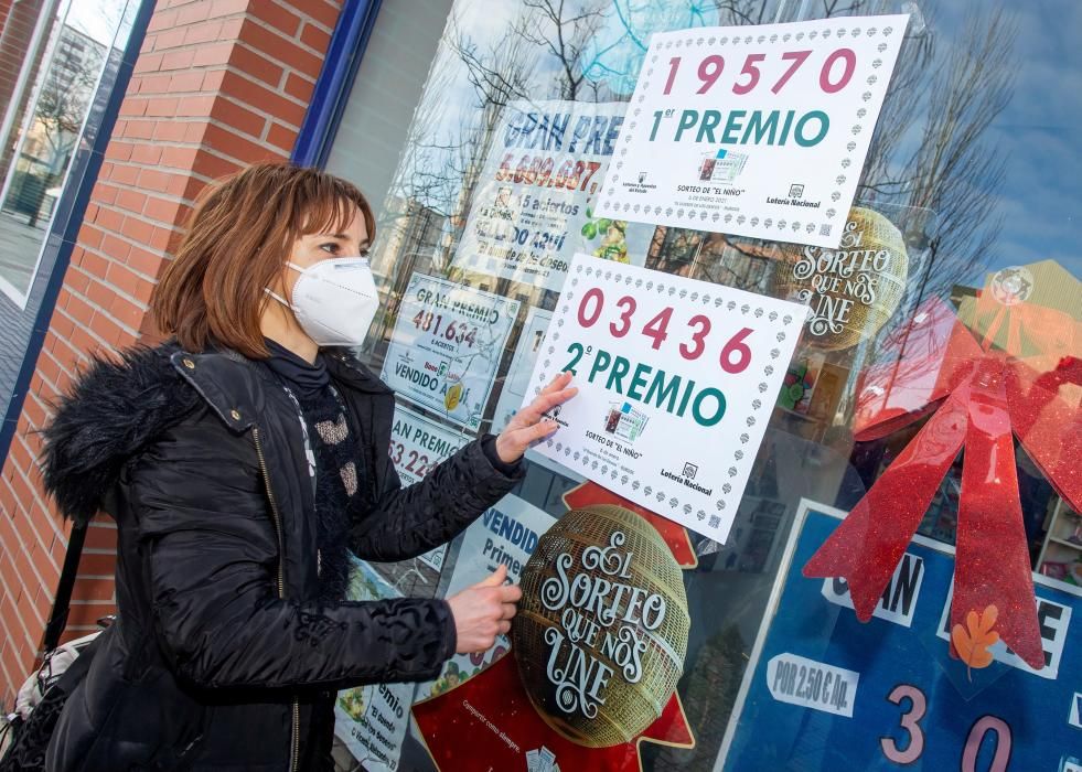 Tres primeros del Niño reparten suerte en seis ...