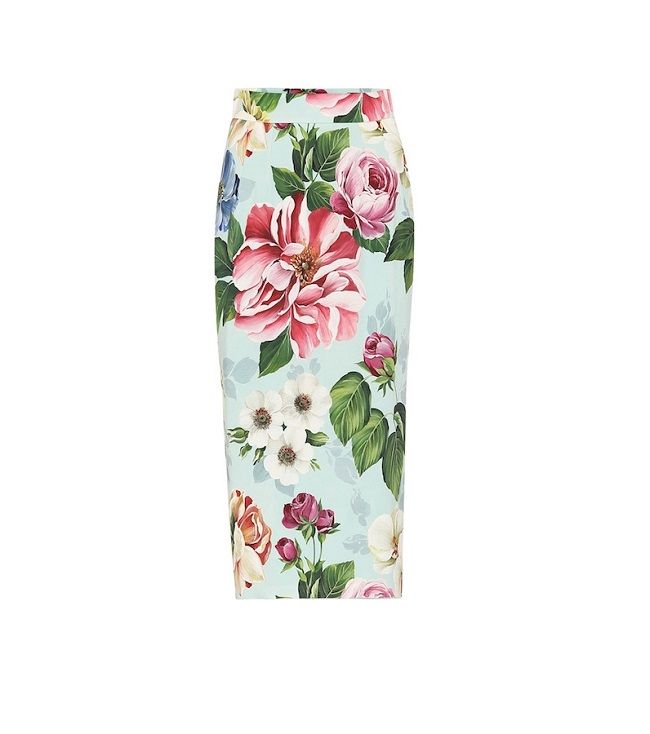 Falda tubo de flores, de Dolce &amp; Gabbana