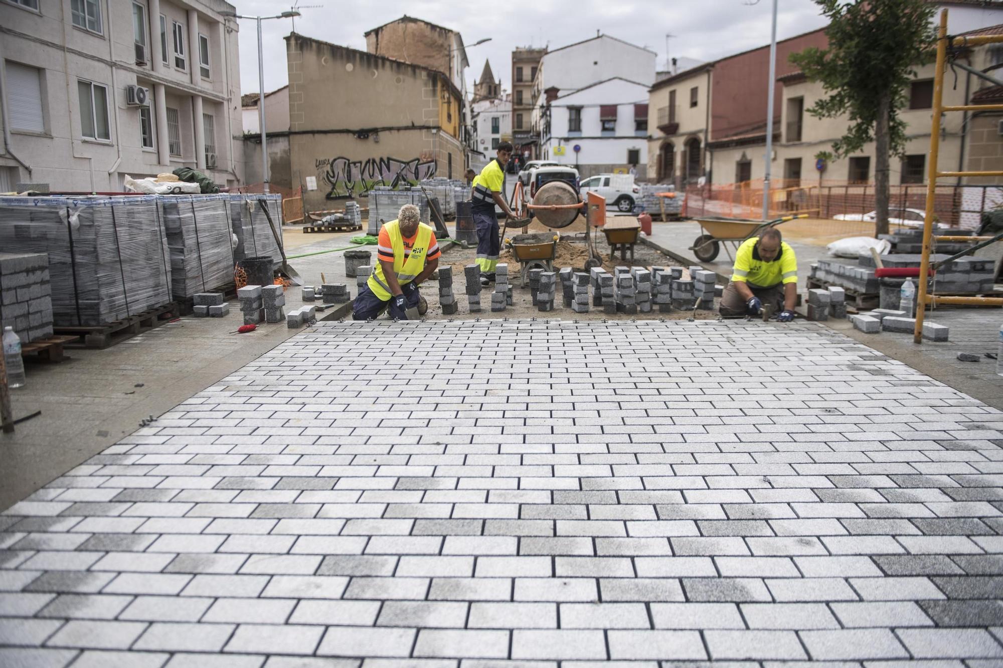 En las obras de San Blas